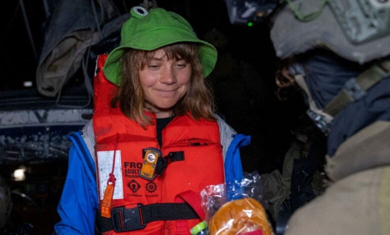 Israel to show Greta Thunberg and activists October 7 terror footage after Gaza-bound yacht seized
