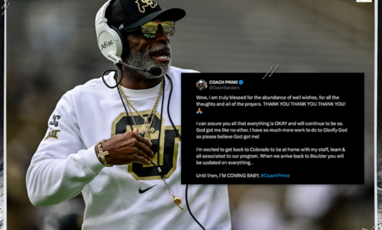 Deion Sanders Says He’s ‘Okay’ amid Health Issues, ‘Excited’ to Return to Colorado