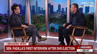 Alex Padilla Tears Up Recounting His Kristi Noem Detainment on MSNBC: ‘It’s All BS Coming From Trump’ | Video