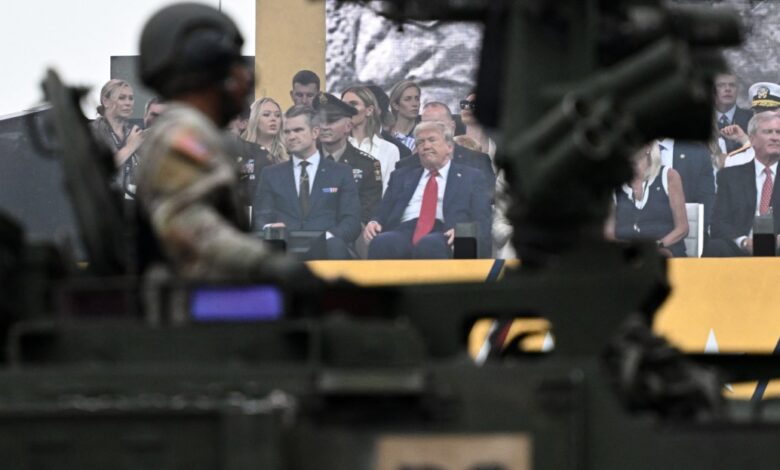 Tanks, guns and face-painting