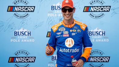 Joey Logano earns NASCAR Cup pole in a tie as Ford dominates Atlanta qualifying