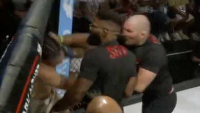 Sean Strickland storms the cage, punches fighter in face for taunting him at Tuff-N-Uff 145