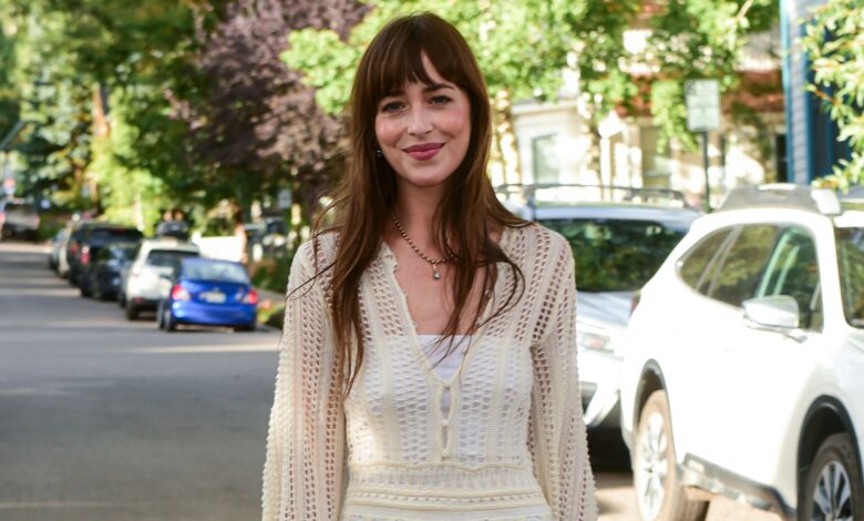 Dakota Johnson Abandoned ‘Goth Summer’ Style for Her Beachiest Sheer Dress Yet