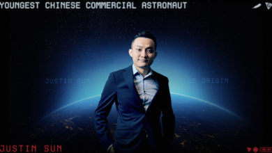 Justin Sun to Become Youngest Chinese Commercial Astronaut with Blue Origin’s New Shepard