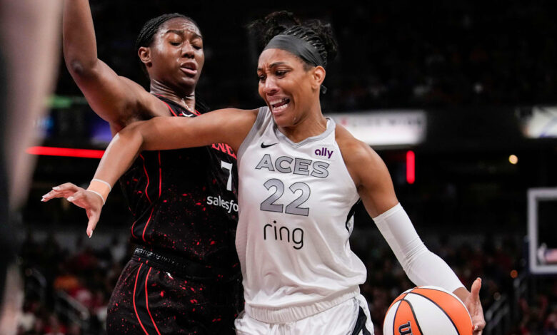 A’ja Wilson Shoves WNBA All-Star to Ground in Physical Aces vs Lynx Exchange