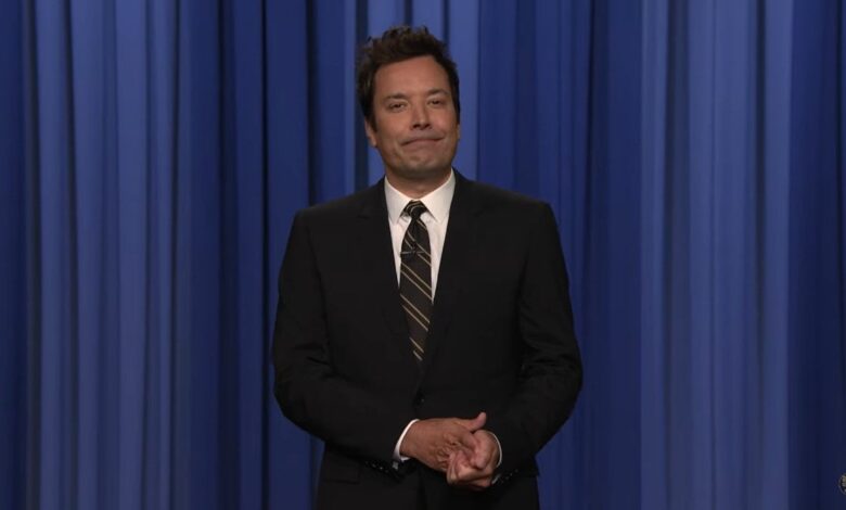 Jimmy Fallon Jokes It’s so Hot ‘Trump Went to the Roof With the Epstein Files and a Magnifying Glass’ | Video