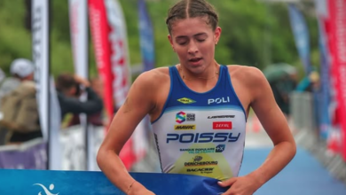 Thrilling Women’s Showdown at Alpe d’Huez Short Distance Triathlon, Home Victory for Elena Polaert