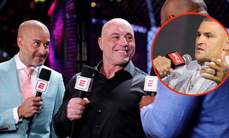 Joe Rogan makes return for UFC 319 and is joined by Dustin Poirier for first event since retirement