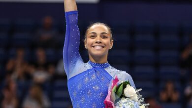 Olympian Hezly Rivera Reacts to Winning U.S. Gymnastics Championships
