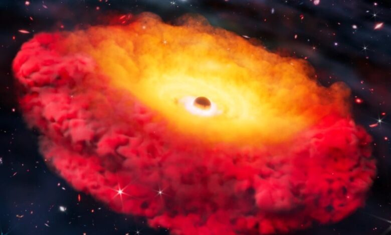 A black hole over 1.3 trillion times more massive than the Earth: The oldest ever recorded