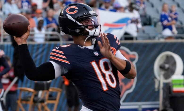 ‘Still Garbage’ — NFL Fans Rip Caleb Williams for Taking an Awful Sack in Preseason Game vs. Chiefs