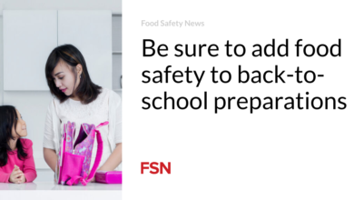 Be sure to add food safety to back-to-school preparations