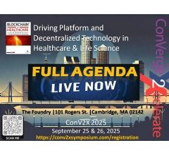 Final Agenda Released for Conv2X Driving Platforms and Decentralized Health in Healthcare and Life Sciences