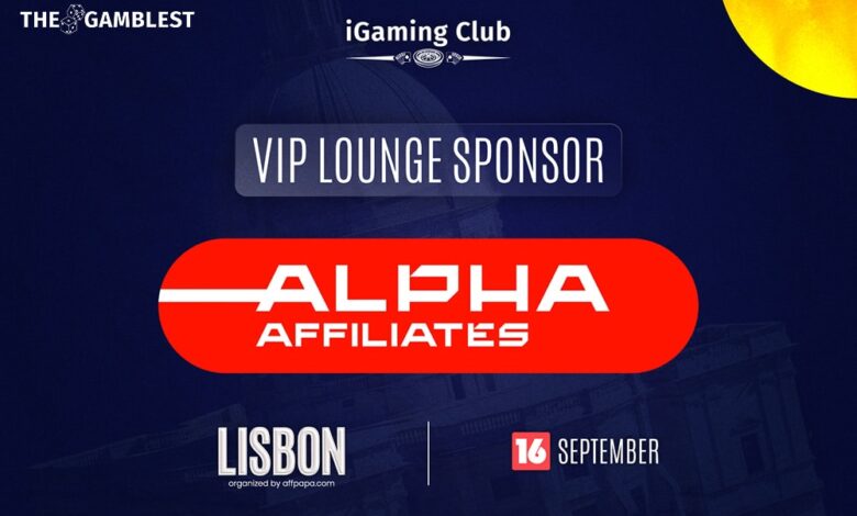 Alpha Affiliates as VIP Lounge Sponsor of iGaming Club Lisbon 2025
