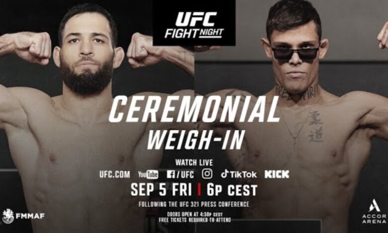 UFC Paris Ceremonial Weigh-In Video