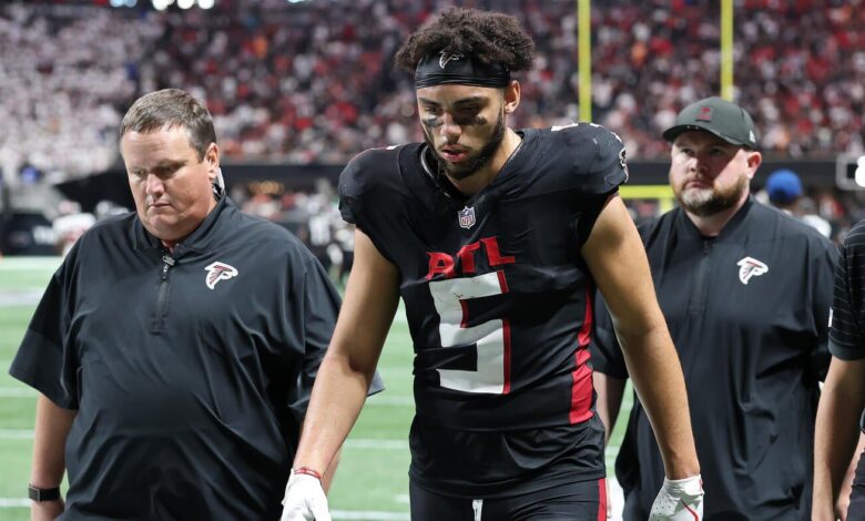 Drake London injury: Falcons WR day-to-day with shoulder sprain after Week 1 exit, per report
