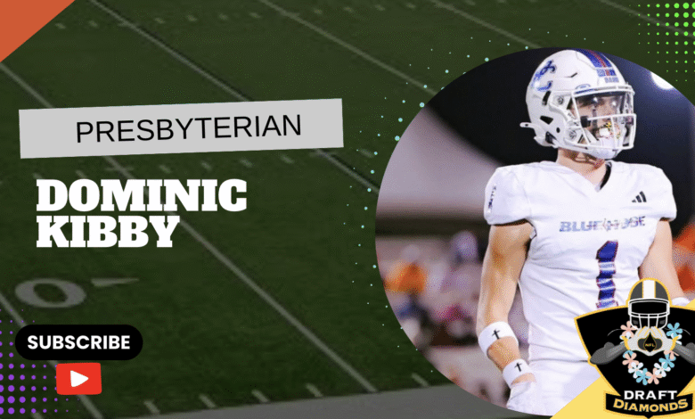 Dominic Kibby, WR, Presbyterian | 2026 NFL Draft Prospect Zoom Interview