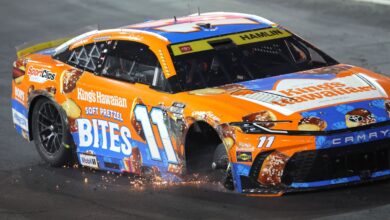 Two Denny Hamlin pit crew members suspended due to runaway wheel