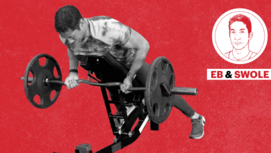 The EZ Bar Incline Row Lets You Lift Heavy in a Back-Safe Position