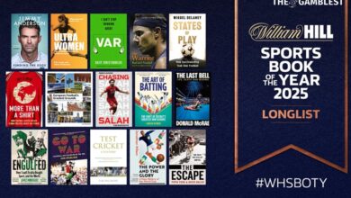 William Hill Sports Book of the Year Award 2025 Longlist Announced