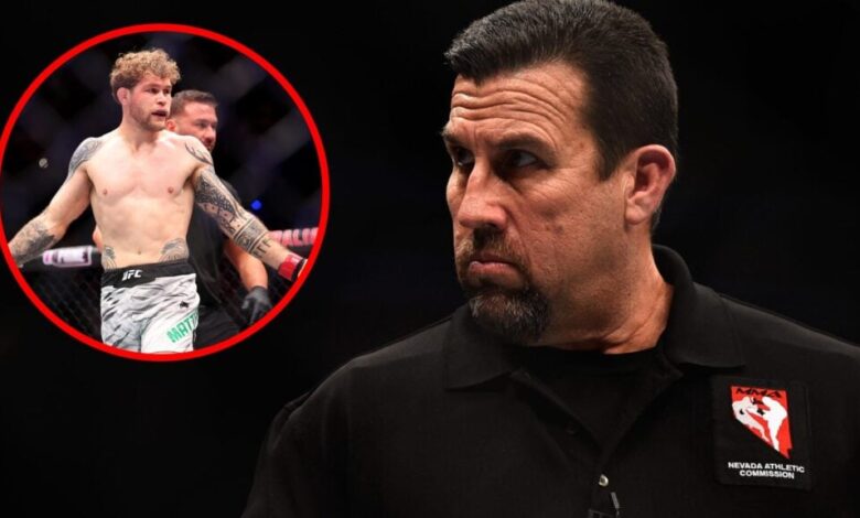 Iconic referee says controversial ‘under review’ UFC Perth call may have led to ‘mental breakdown’
