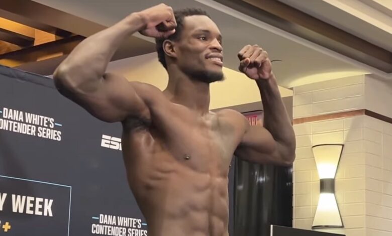 Dana White’s Contender Series, Week 8 weigh-in results and video