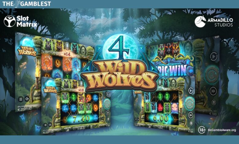 SlotMatrix answers call of the moon with 4 Wild Wolves Michigan launch